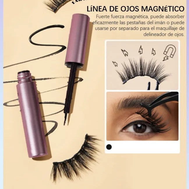 GlamExpress 💄(Kit De Pestañas Magnéticas)