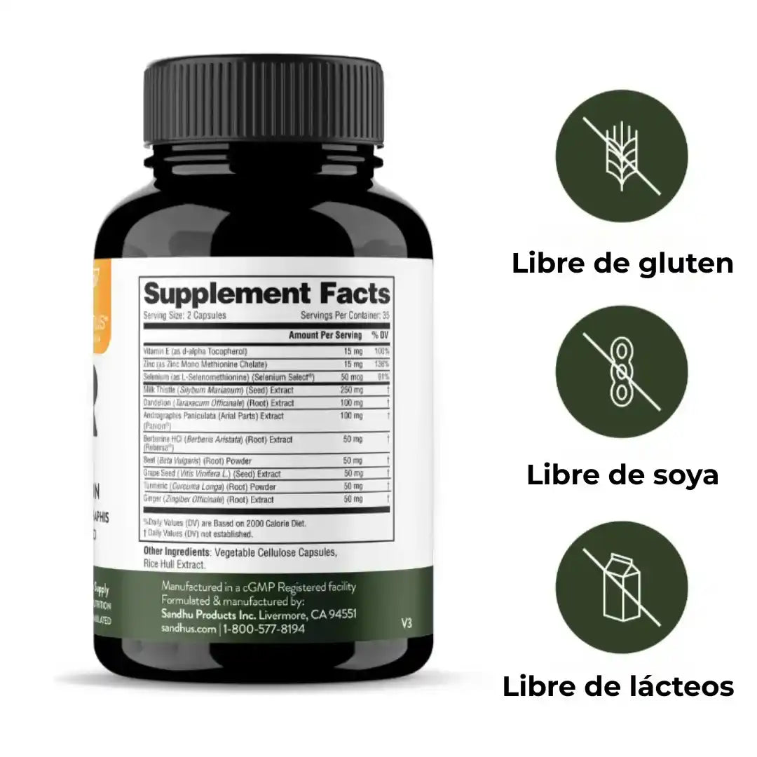 LIVER 2x1 🍇🌱 (Suplemento Limpieza Higado) + Guía para maximizar los Beneficios de LIVER (GRATIS)