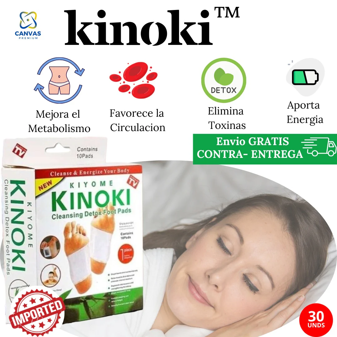 KINOKI | 50 PARCHES DESINTOXICANTES + ENVIO GRATIS + 10 parches de regalo🌿🌿
