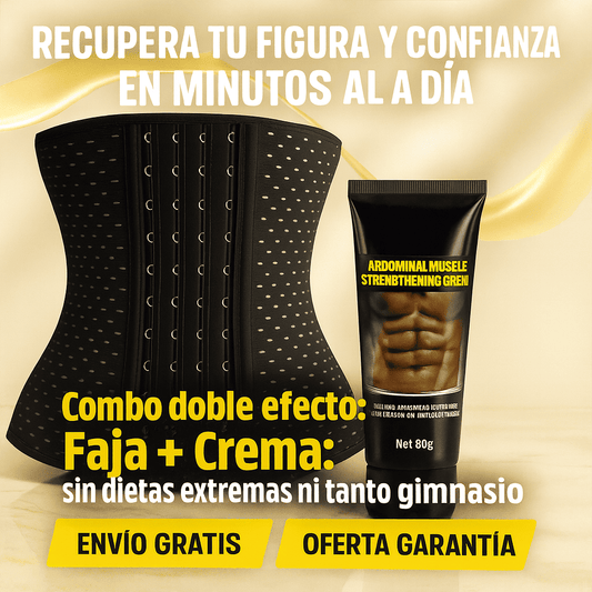 Combo Doble Efecto: Faja + Crema Reductora 💃🔥🔥