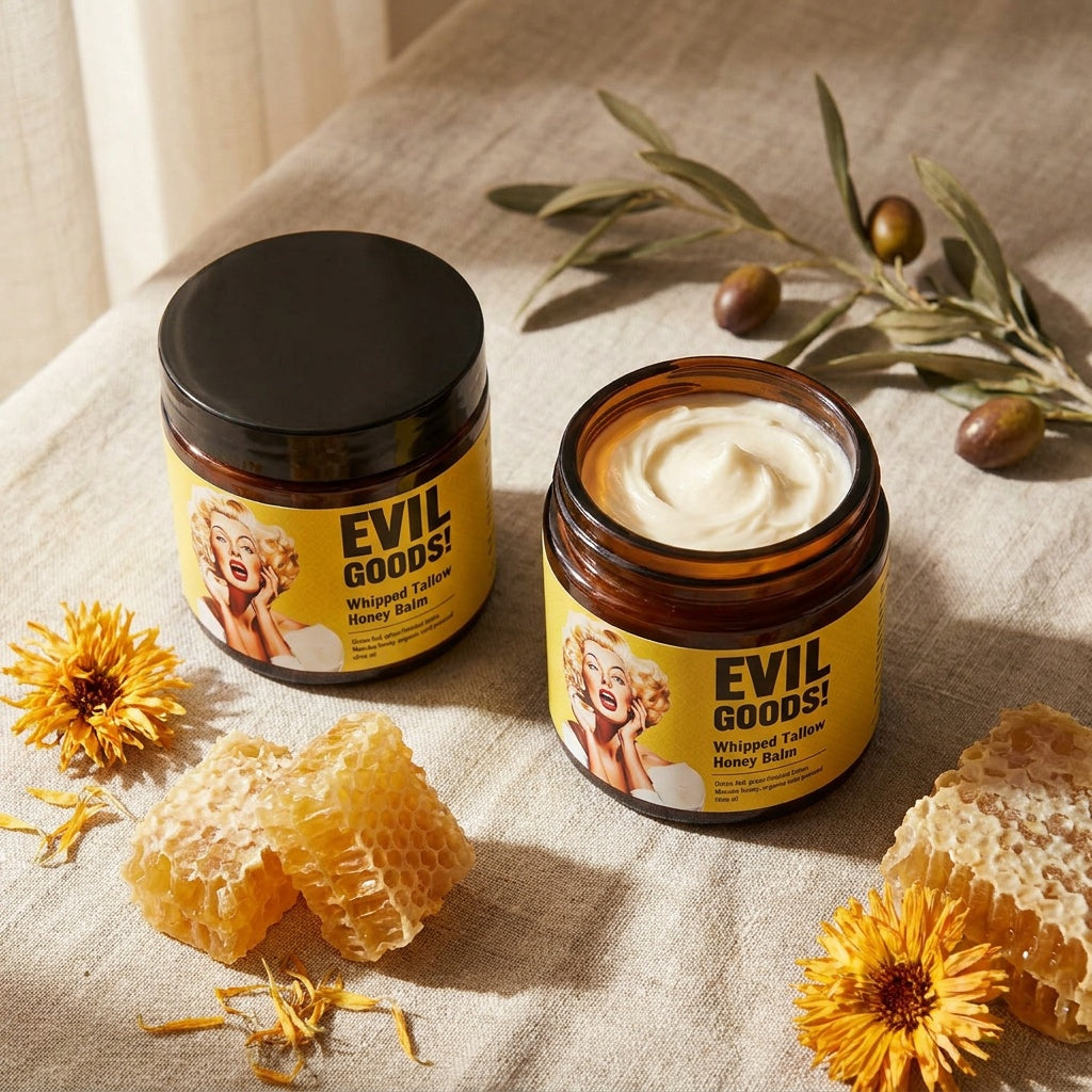 Bálsamo Evil Goods 🐄✨(2x1) — Sebo de Res + Miel de Manuka Premium