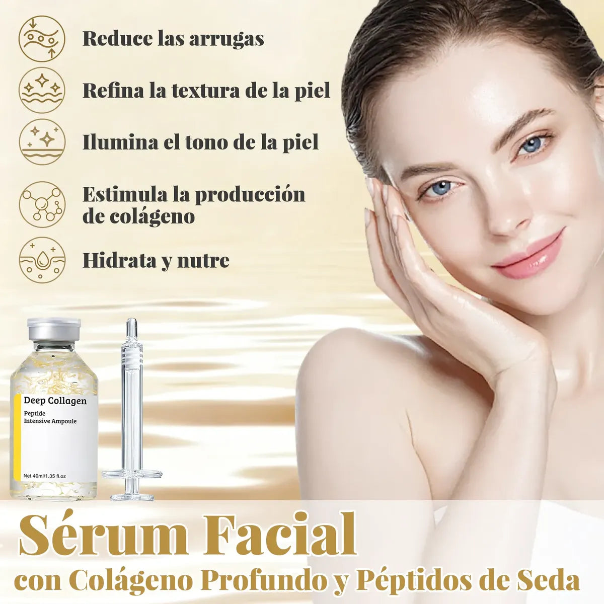 Sérum Deep Collagen 2x1 💧✨ Tu Ritual Antiedad Completo