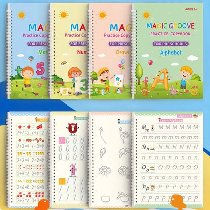 Kit Cuadernos Mágicos Caligrafía 🪄🌟(4 cuadernos)