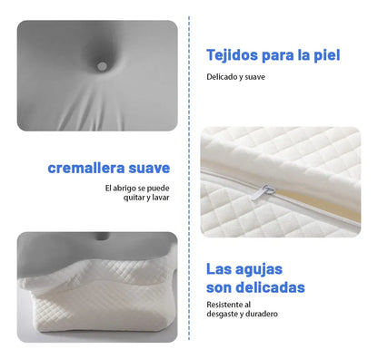 Almohada CervicalGel 360 ❄️ — Tecnología Fría + Soporte Ortopédico Toda la Noche + Par De Tapones De Silicona Para Dormir (Gratis)