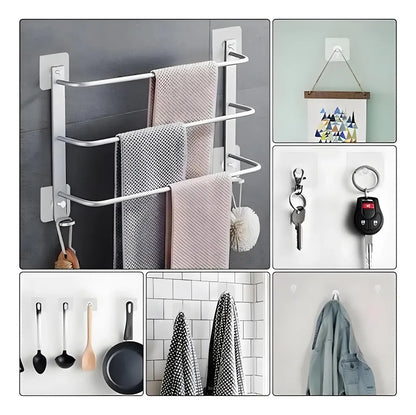Pack Adhesivo Pro 🔒📦 — 30 Ganchos Impermeables para Baño, Cocina y Más