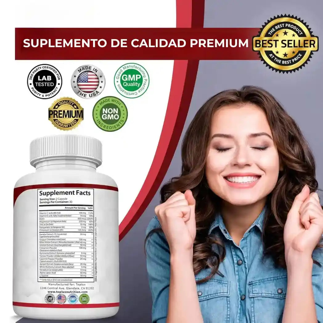 GlucoBalance 🏝️🍃 (Suplemento 60 capsulas)