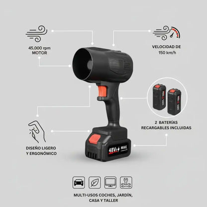 AirFlex Pro™ 🌪️🔋(Soplador de aire inalámbrico)