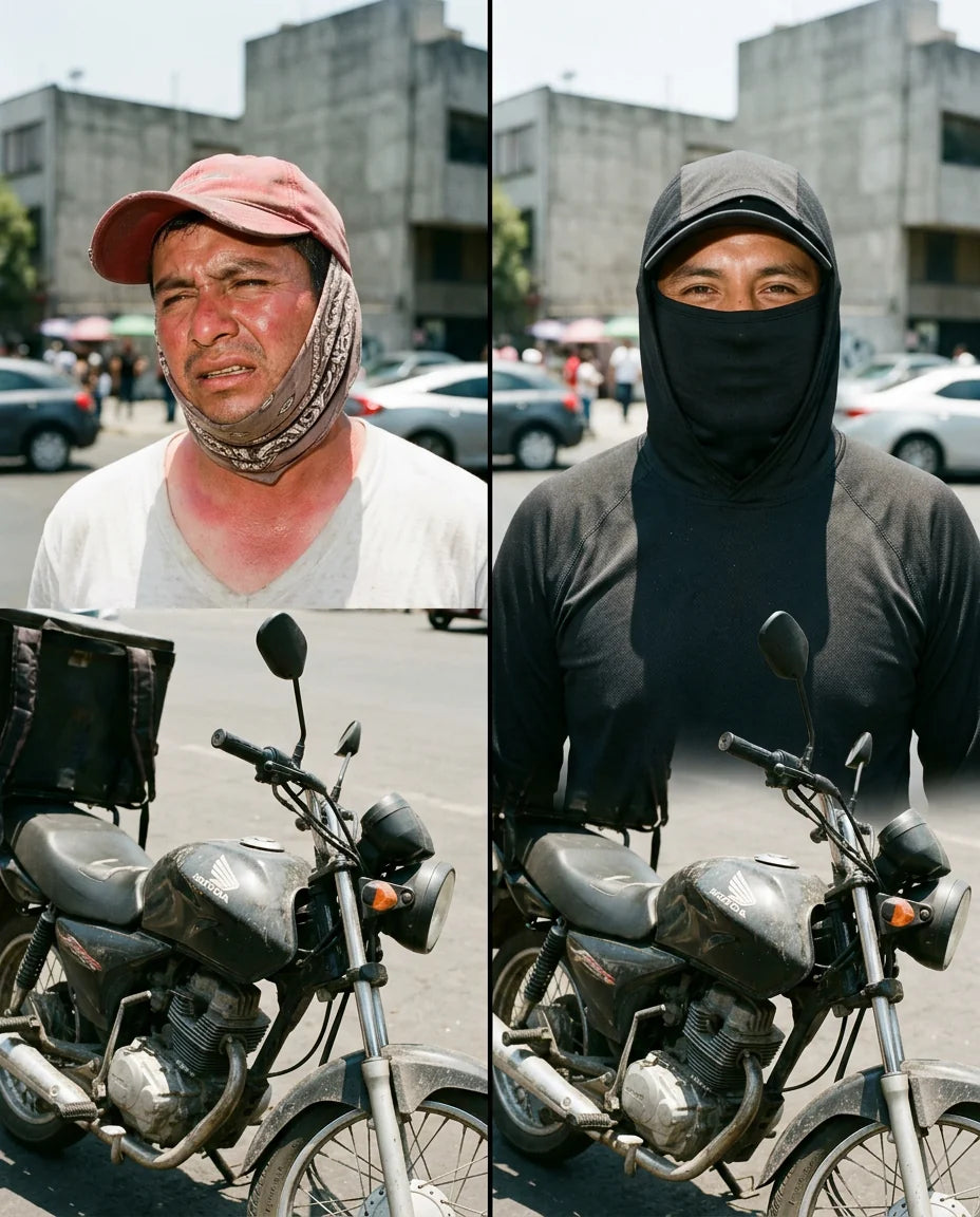 Antes y despues - proteccion solar