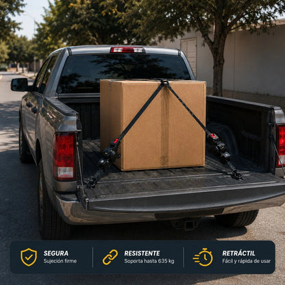 EslingaPro 635 🔧 — Eslinga Retráctil con Trinquete Automático