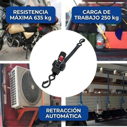EslingaPro 635 🔧 — Eslinga Retráctil con Trinquete Automático
