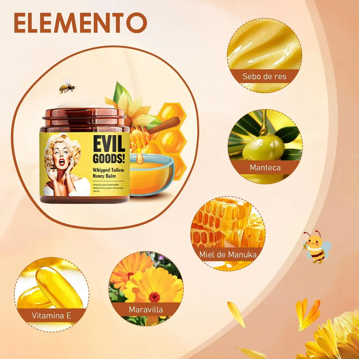 Bálsamo Evil Goods 🐄✨(2x1) — Sebo de Res + Miel de Manuka Premium