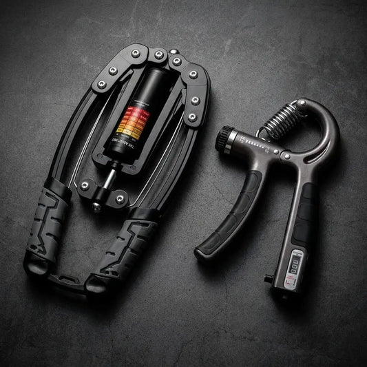 Kit Brazos de Acero 💪⚡ — Entrenador Hidráulico + Fortalecedor de Agarre (De regalo🎁)