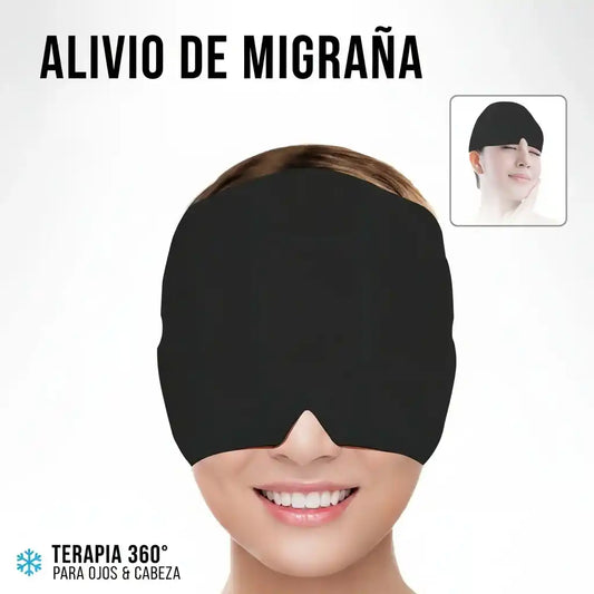 MigraRelief™ – Máscara de gel terapéutica para migraña y estrés
