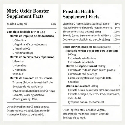 💪🔋 Snap 2 Pack: Energía y Salud Prostática