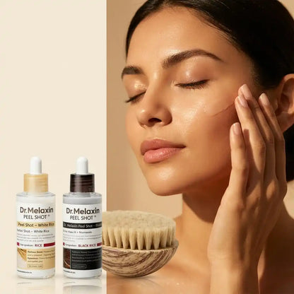 Kit Peel & Glow 🧴💧 — Ampolla de Arroz(2 en 1) + Cepillo Linfático Facial (Gratis)