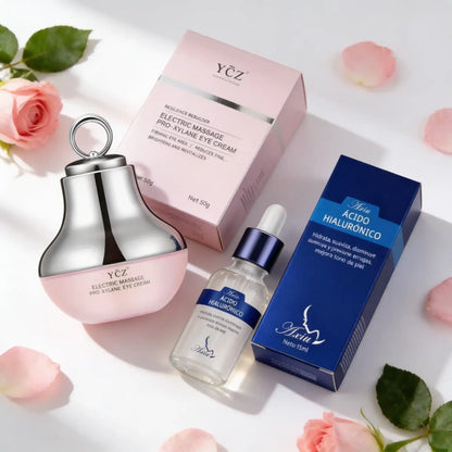 Kit Mirada Nueva 👁️✨ Masajeador Eléctrico + Sérum