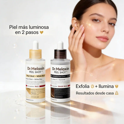 Dr. Melaxin Peel Shot™💎🧴 - Exfoliante de Arroz (Kit 2 en 1)