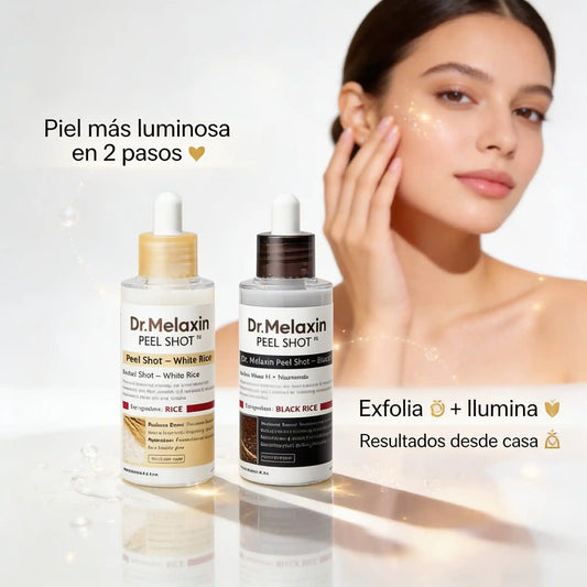 Dr. Melaxin Peel Shot™💎🧴 - Exfoliante de Arroz (Kit 2 en 1)